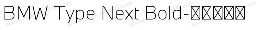 BMW Type Next Bold字体转换